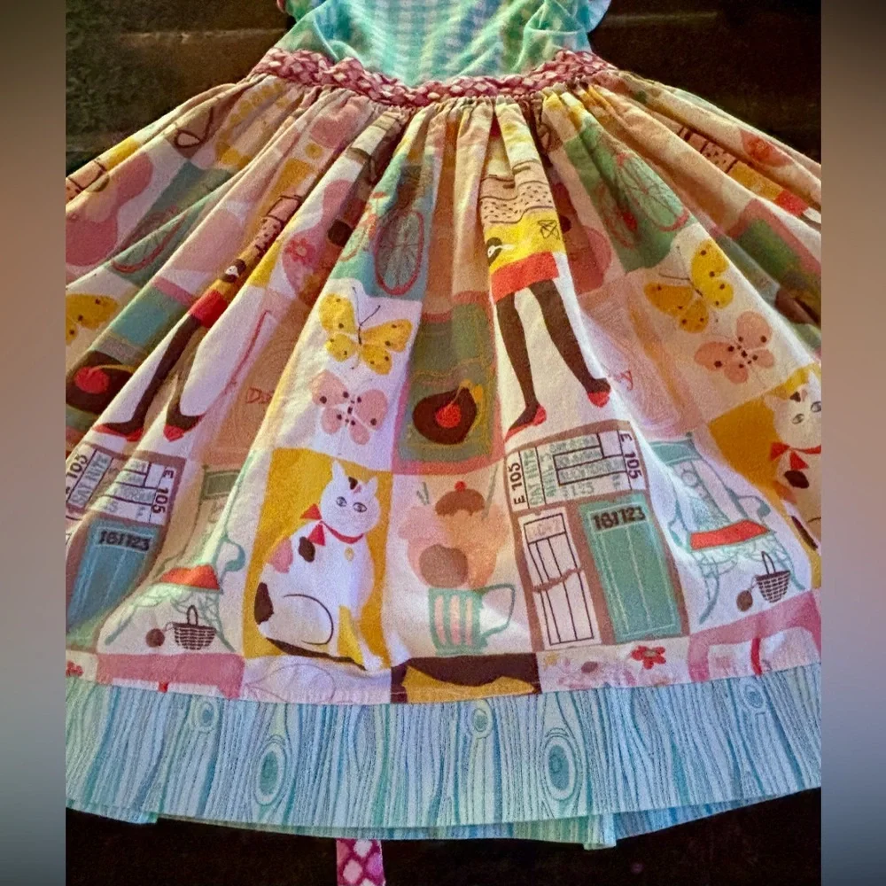 ⭐️KPea Novelty Print/Mixed Print Circle Twirl Dress Size 10⭐️